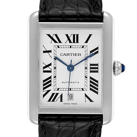 cartier mens watches|stainless steel cartier watch men's.